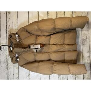iDomosee Tan Duck Down Filled Winter Coat Size XL NWT